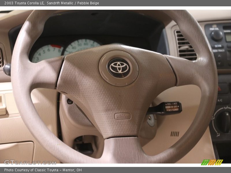 Sandrift Metallic / Pebble Beige 2003 Toyota Corolla LE