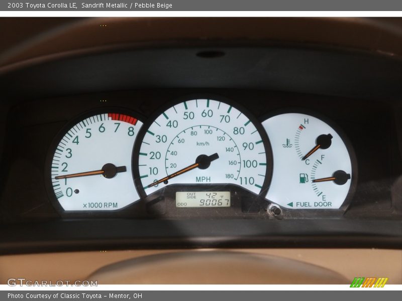 Sandrift Metallic / Pebble Beige 2003 Toyota Corolla LE