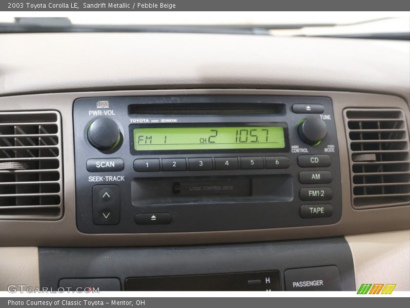 Sandrift Metallic / Pebble Beige 2003 Toyota Corolla LE