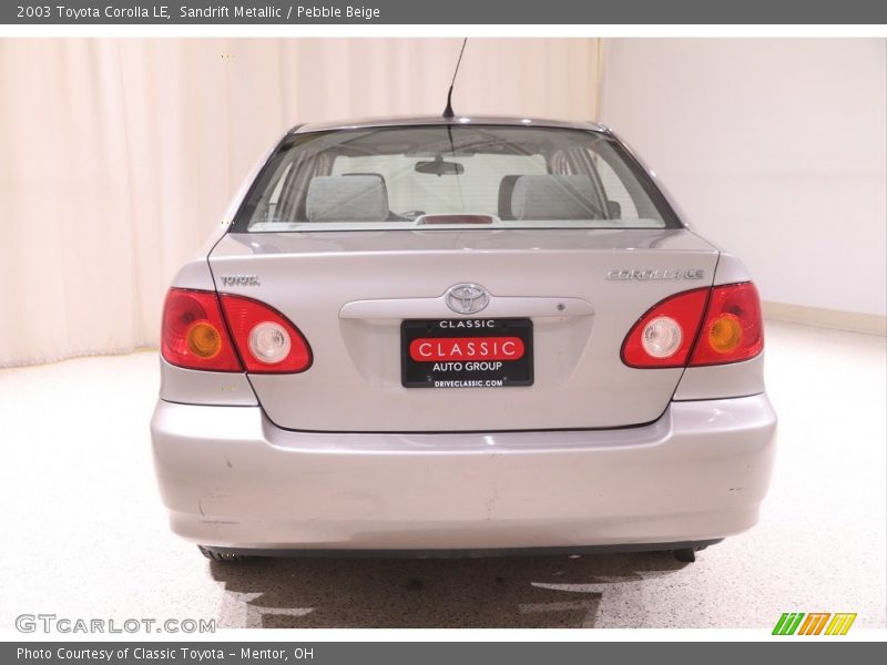 Sandrift Metallic / Pebble Beige 2003 Toyota Corolla LE