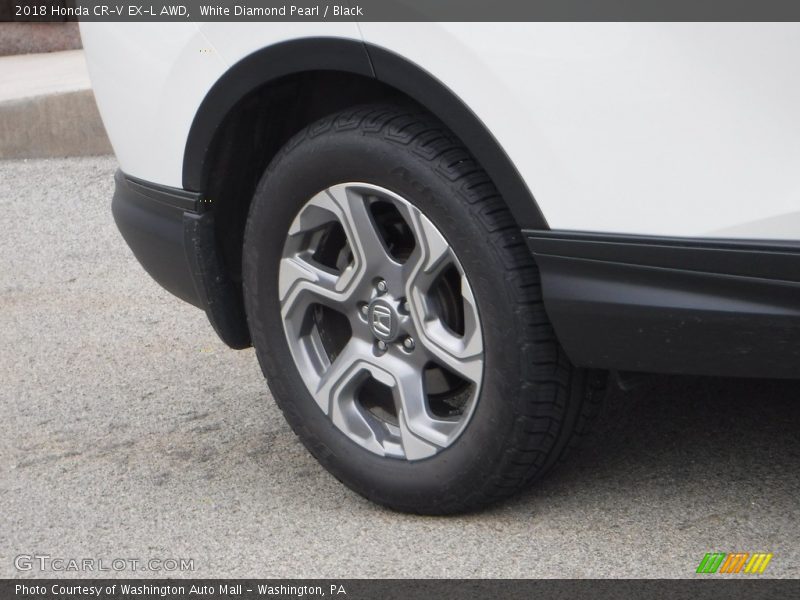 White Diamond Pearl / Black 2018 Honda CR-V EX-L AWD