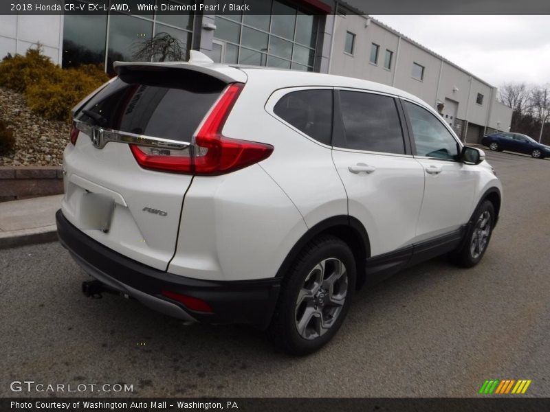 White Diamond Pearl / Black 2018 Honda CR-V EX-L AWD