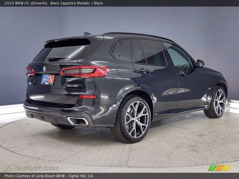 Black Sapphire Metallic / Black 2020 BMW X5 sDrive40i