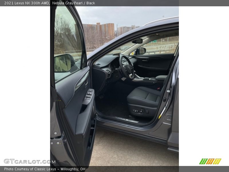Nebula Gray Pearl / Black 2021 Lexus NX 300h AWD