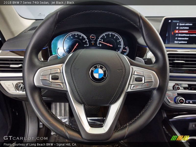 Jet Black / Black 2018 BMW 7 Series 740i Sedan