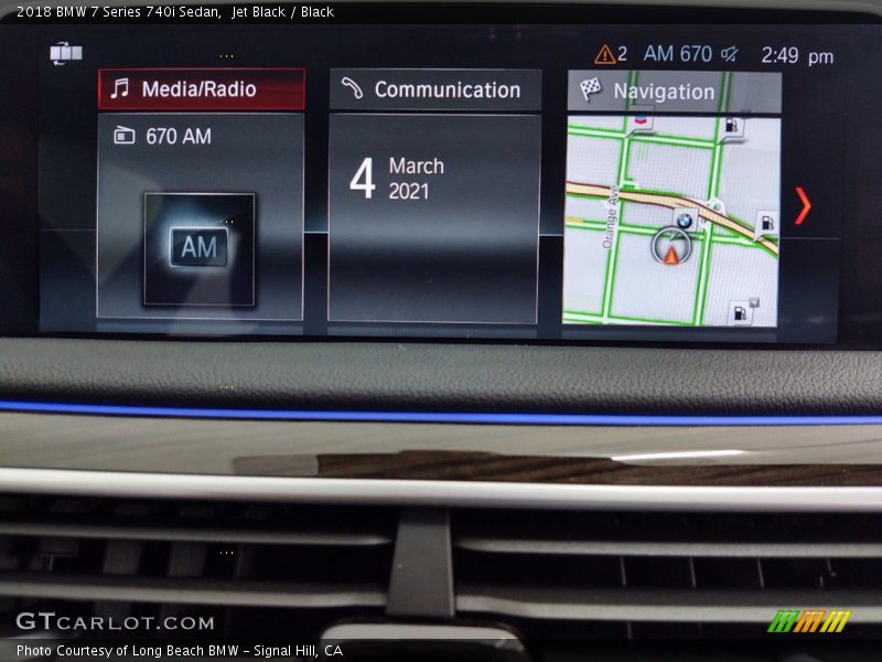 Jet Black / Black 2018 BMW 7 Series 740i Sedan