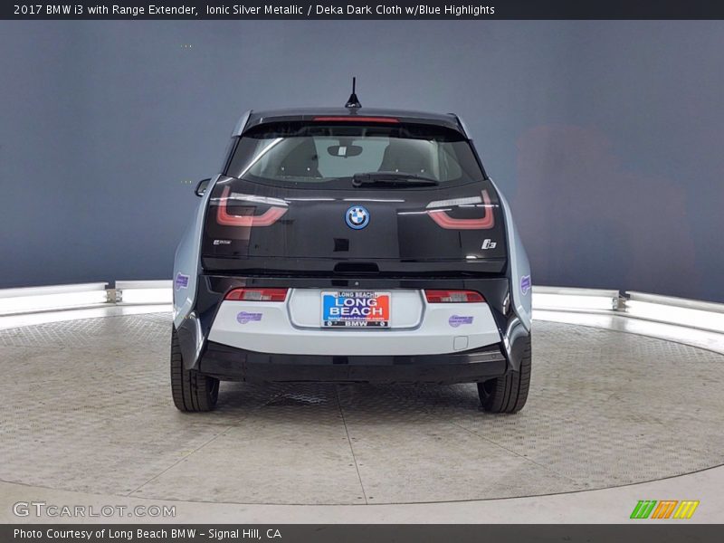 Ionic Silver Metallic / Deka Dark Cloth w/Blue Highlights 2017 BMW i3 with Range Extender