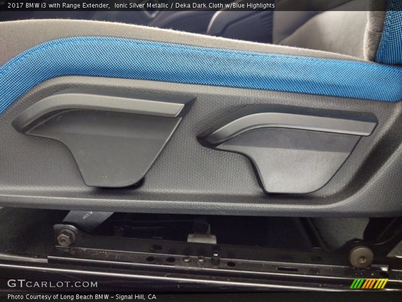 Ionic Silver Metallic / Deka Dark Cloth w/Blue Highlights 2017 BMW i3 with Range Extender