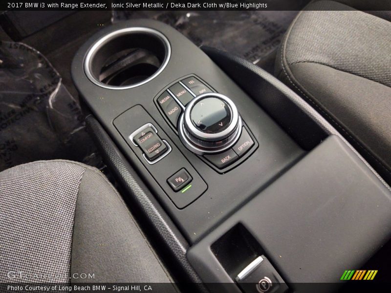 Ionic Silver Metallic / Deka Dark Cloth w/Blue Highlights 2017 BMW i3 with Range Extender