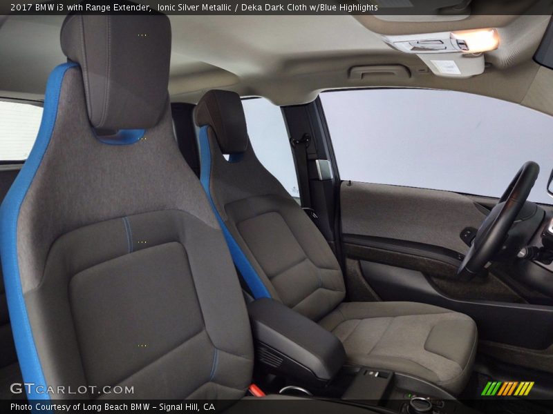 Ionic Silver Metallic / Deka Dark Cloth w/Blue Highlights 2017 BMW i3 with Range Extender