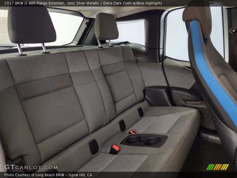Ionic Silver Metallic / Deka Dark Cloth w/Blue Highlights 2017 BMW i3 with Range Extender