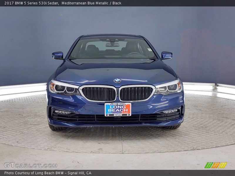 Mediterranean Blue Metallic / Black 2017 BMW 5 Series 530i Sedan