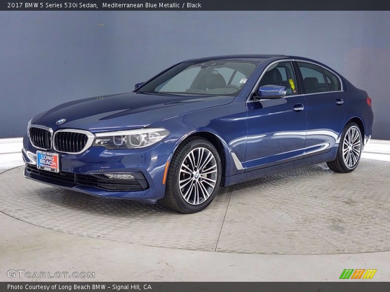 Mediterranean Blue Metallic / Black 2017 BMW 5 Series 530i Sedan