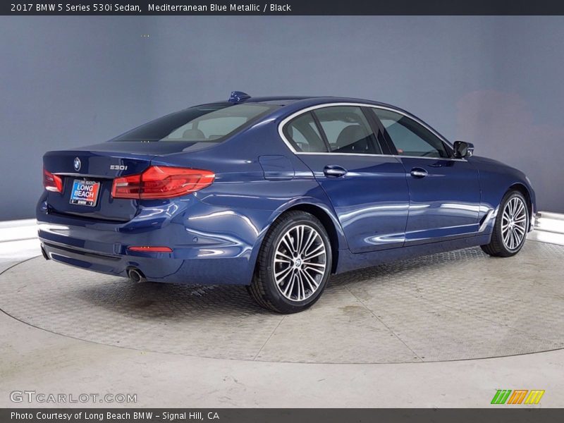 Mediterranean Blue Metallic / Black 2017 BMW 5 Series 530i Sedan