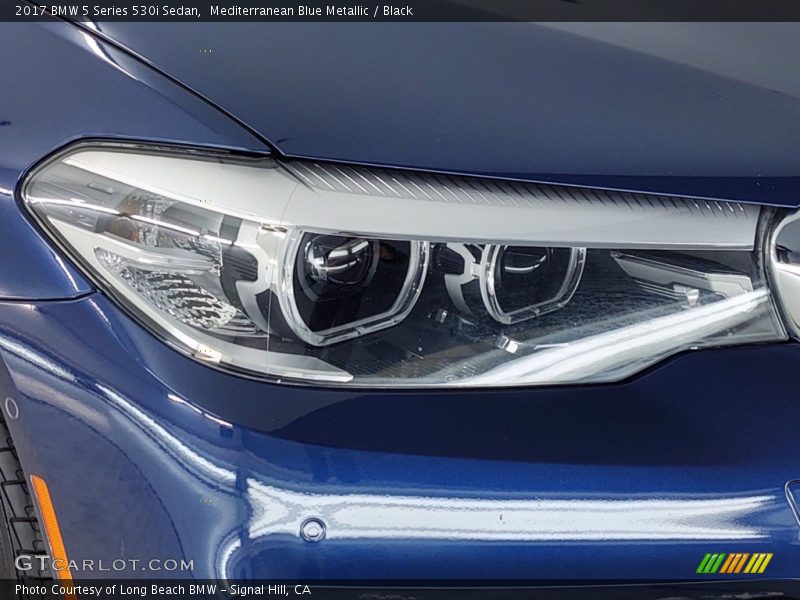 Mediterranean Blue Metallic / Black 2017 BMW 5 Series 530i Sedan