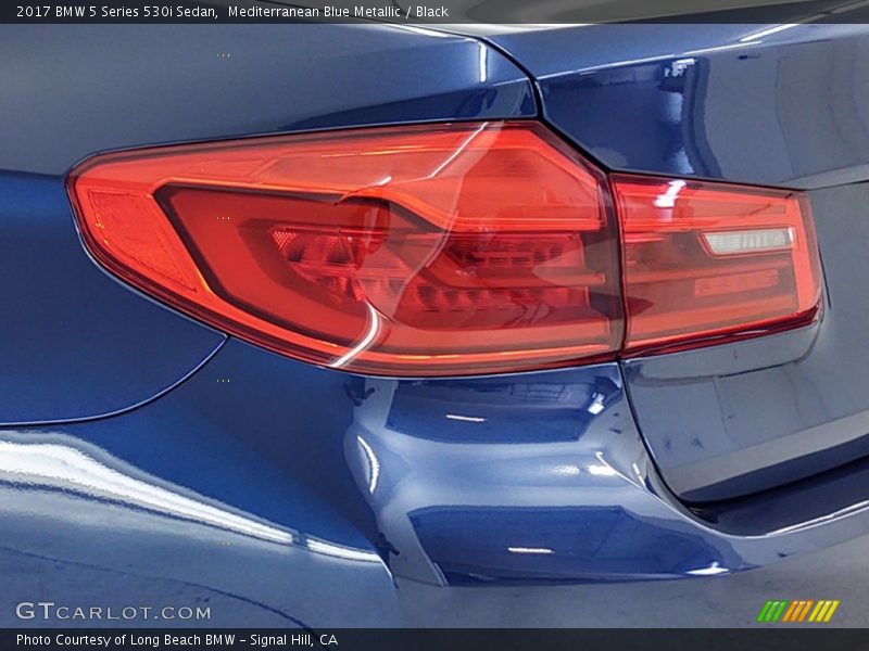 Mediterranean Blue Metallic / Black 2017 BMW 5 Series 530i Sedan