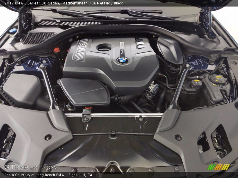 Mediterranean Blue Metallic / Black 2017 BMW 5 Series 530i Sedan