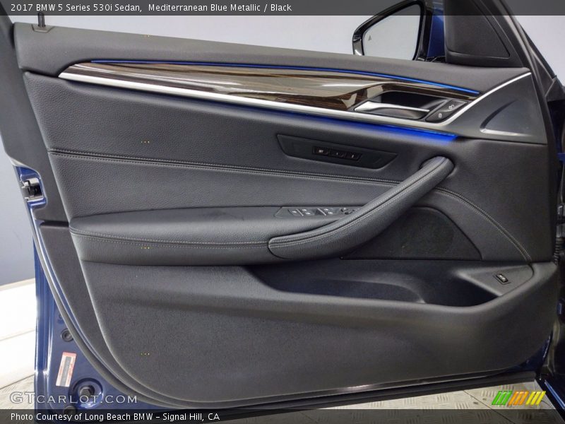 Mediterranean Blue Metallic / Black 2017 BMW 5 Series 530i Sedan