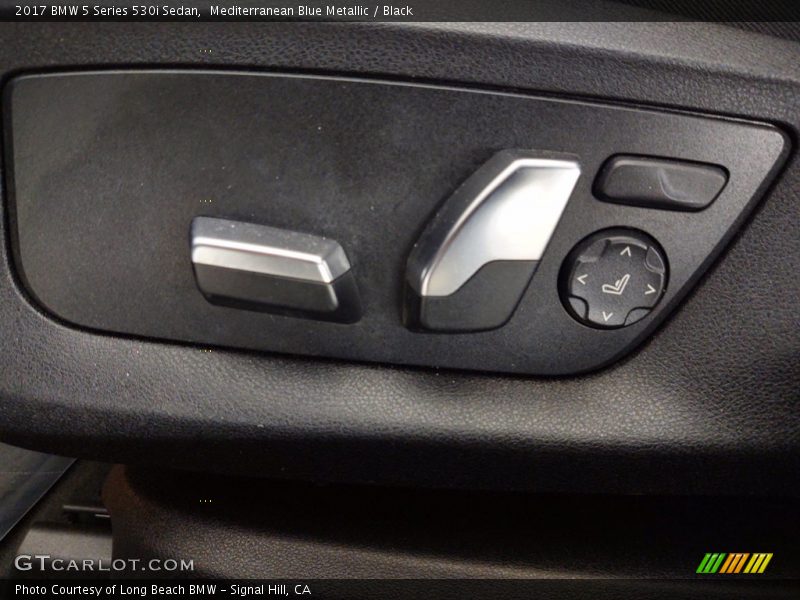 Mediterranean Blue Metallic / Black 2017 BMW 5 Series 530i Sedan