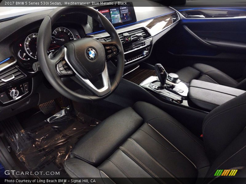 Mediterranean Blue Metallic / Black 2017 BMW 5 Series 530i Sedan