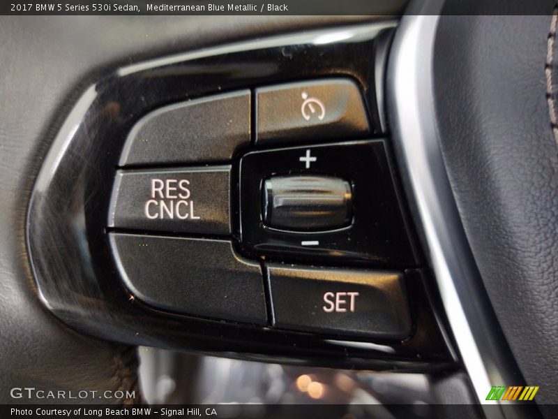 Mediterranean Blue Metallic / Black 2017 BMW 5 Series 530i Sedan