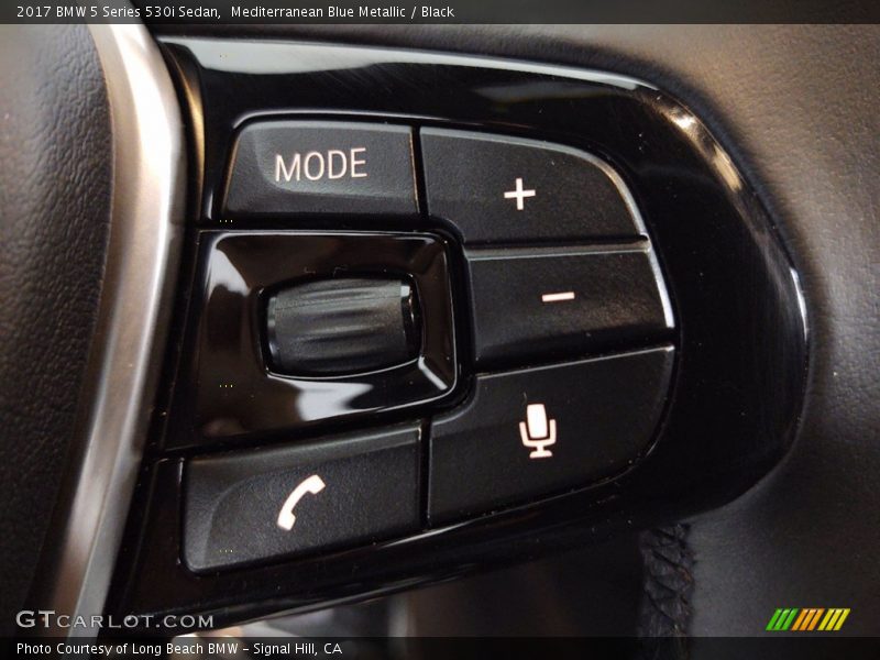 Mediterranean Blue Metallic / Black 2017 BMW 5 Series 530i Sedan