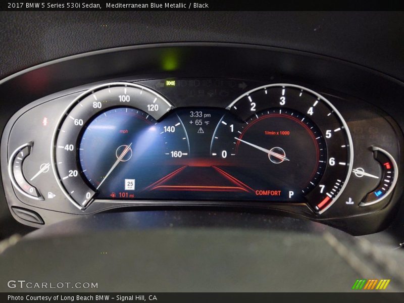 Mediterranean Blue Metallic / Black 2017 BMW 5 Series 530i Sedan