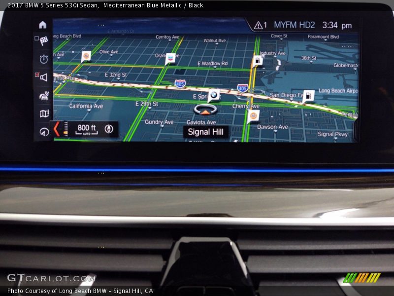 Mediterranean Blue Metallic / Black 2017 BMW 5 Series 530i Sedan