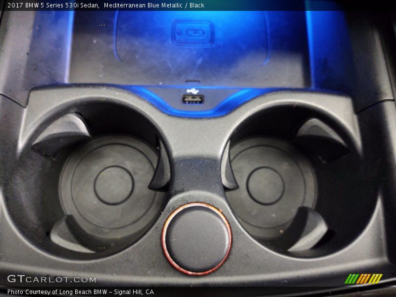 Mediterranean Blue Metallic / Black 2017 BMW 5 Series 530i Sedan