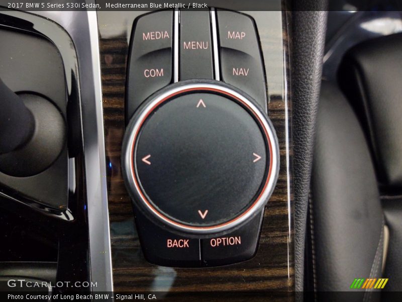 Mediterranean Blue Metallic / Black 2017 BMW 5 Series 530i Sedan