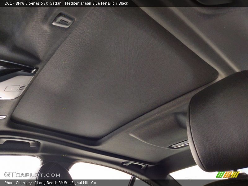 Mediterranean Blue Metallic / Black 2017 BMW 5 Series 530i Sedan