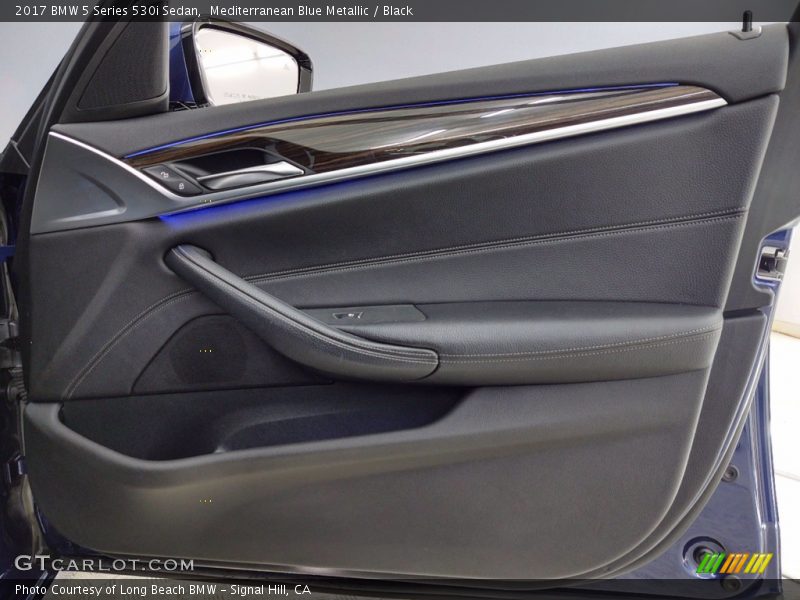 Mediterranean Blue Metallic / Black 2017 BMW 5 Series 530i Sedan