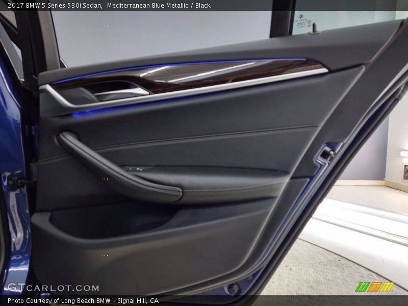Mediterranean Blue Metallic / Black 2017 BMW 5 Series 530i Sedan