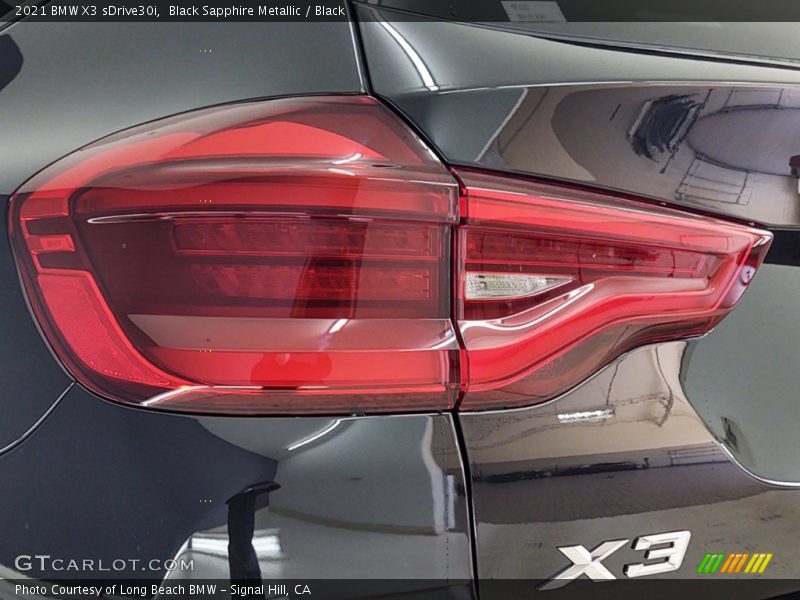Black Sapphire Metallic / Black 2021 BMW X3 sDrive30i