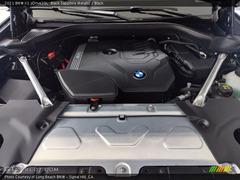 Black Sapphire Metallic / Black 2021 BMW X3 sDrive30i