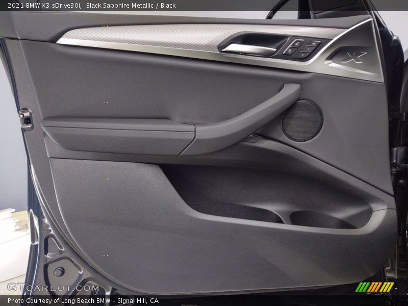 Black Sapphire Metallic / Black 2021 BMW X3 sDrive30i