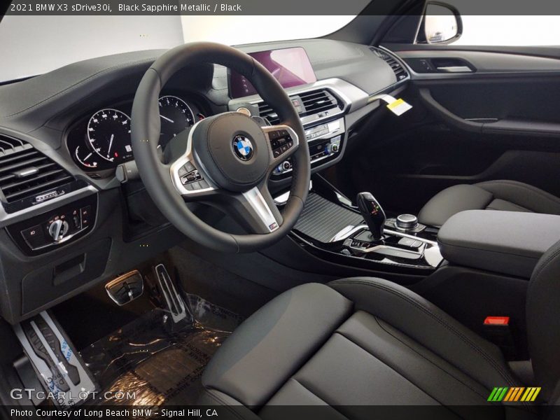 Black Sapphire Metallic / Black 2021 BMW X3 sDrive30i