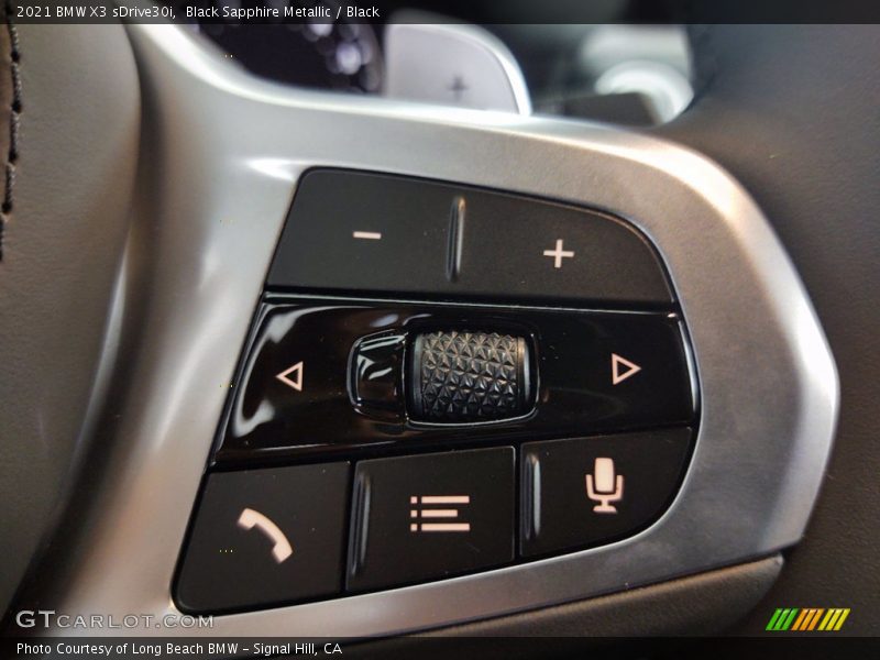 Black Sapphire Metallic / Black 2021 BMW X3 sDrive30i
