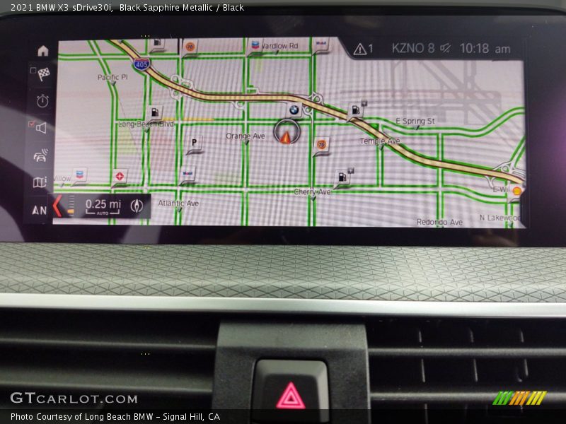 Black Sapphire Metallic / Black 2021 BMW X3 sDrive30i