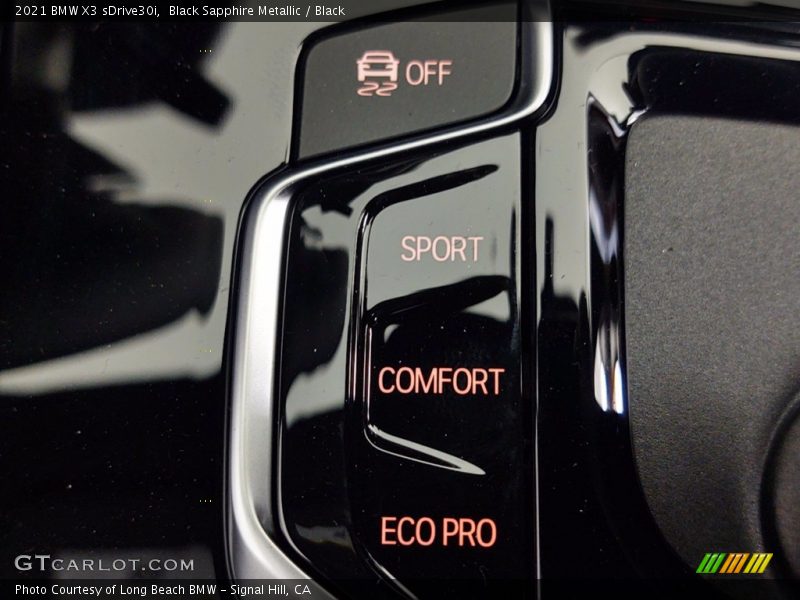 Black Sapphire Metallic / Black 2021 BMW X3 sDrive30i
