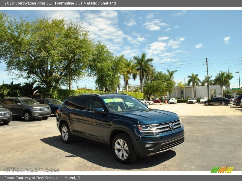 Tourmaline Blue Metallic / Shetland 2018 Volkswagen Atlas SE
