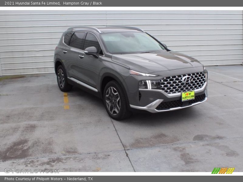 Hampton Gray / Black 2021 Hyundai Santa Fe Limited