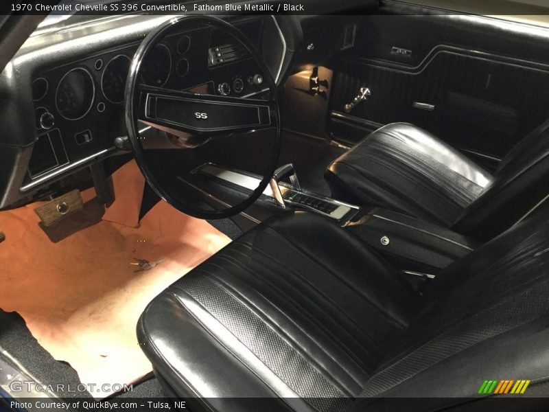  1970 Chevelle SS 396 Convertible Black Interior