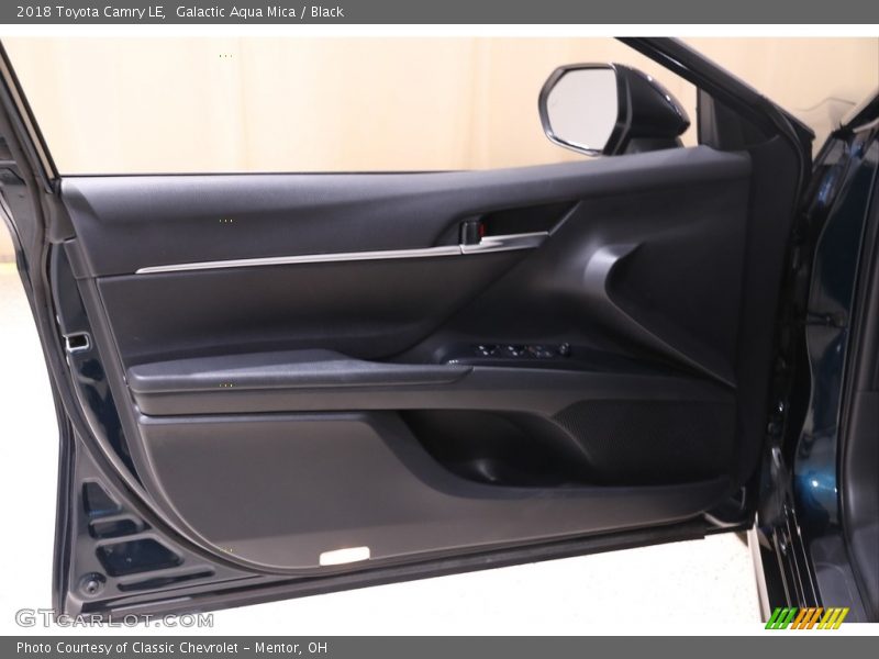 Galactic Aqua Mica / Black 2018 Toyota Camry LE