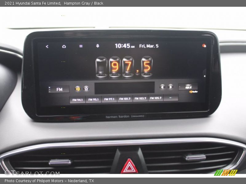 Hampton Gray / Black 2021 Hyundai Santa Fe Limited