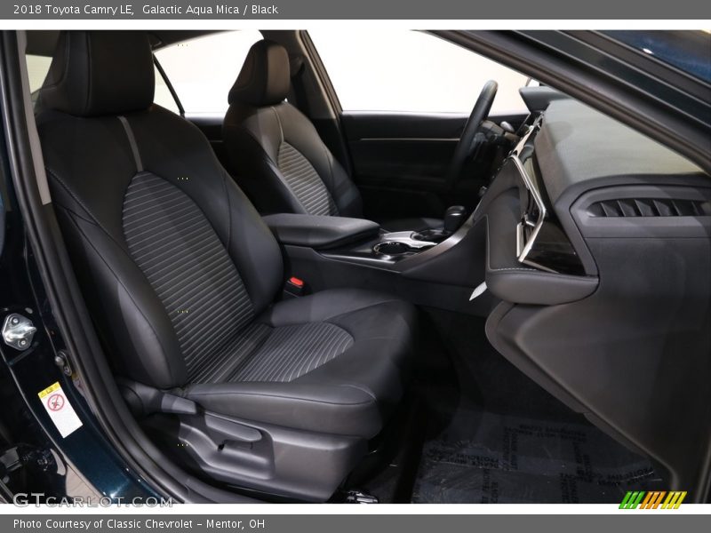 Galactic Aqua Mica / Black 2018 Toyota Camry LE