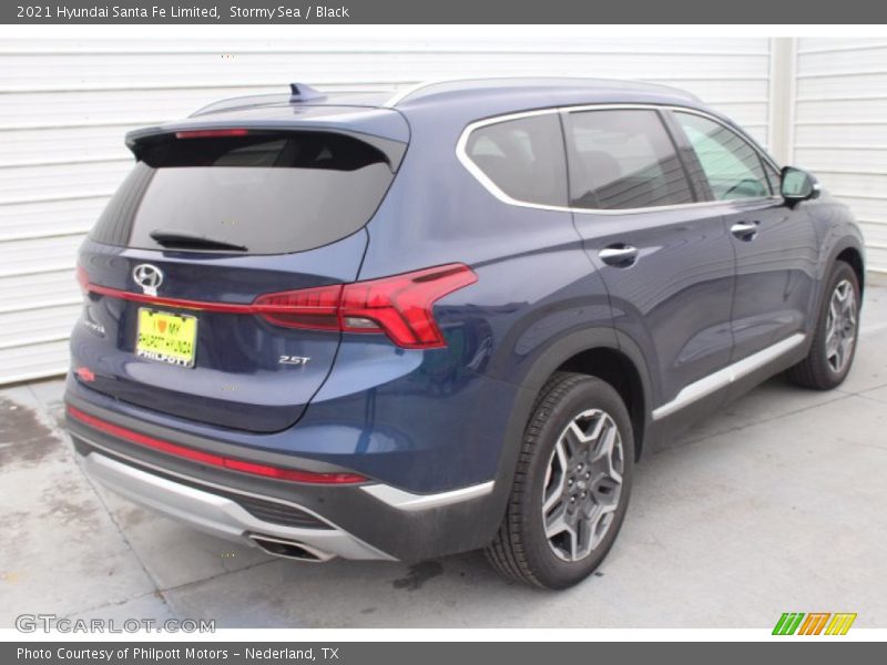 Stormy Sea / Black 2021 Hyundai Santa Fe Limited