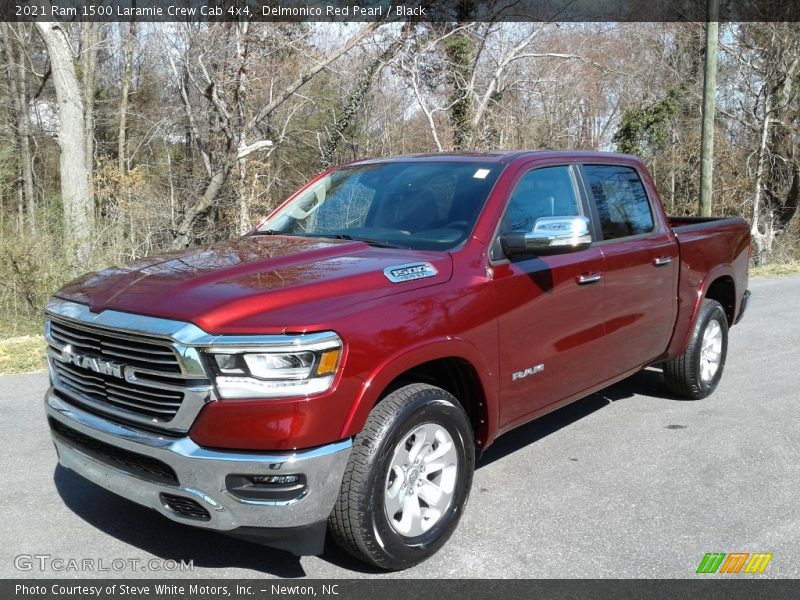 Delmonico Red Pearl / Black 2021 Ram 1500 Laramie Crew Cab 4x4