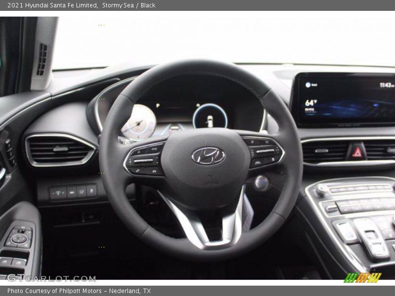 Stormy Sea / Black 2021 Hyundai Santa Fe Limited