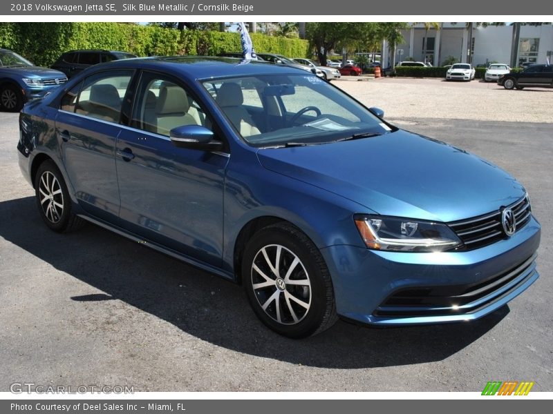 Silk Blue Metallic / Cornsilk Beige 2018 Volkswagen Jetta SE